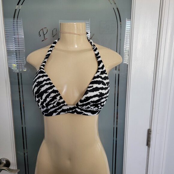 Victoria's Secret Zebra Print Halter Bikini Top - Picture 5 of 11